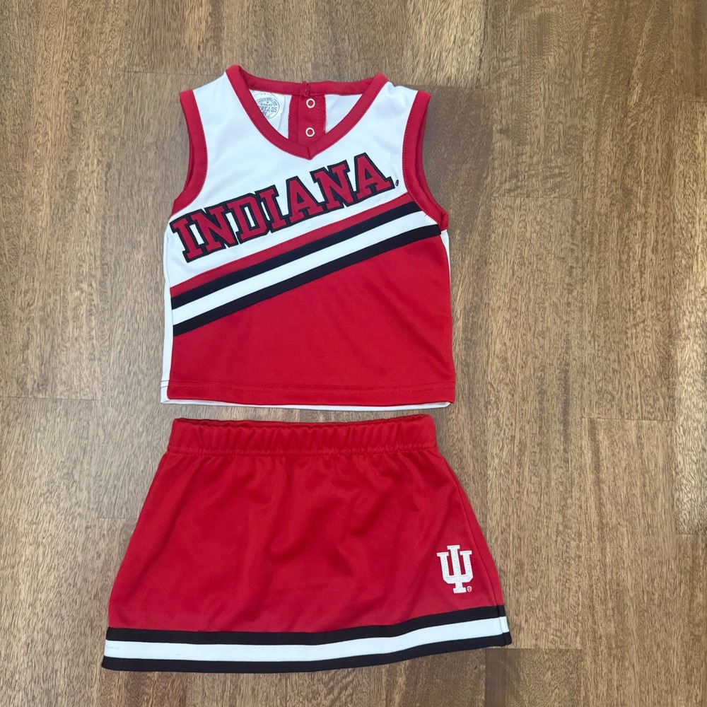 Rivalry Threads Indiana University Hoosiers Cheerleader Outfit Set Girls 18M